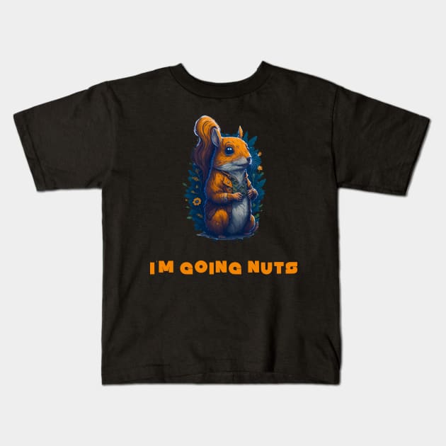 funny squirrel Kids T-Shirt by vaporgraphic